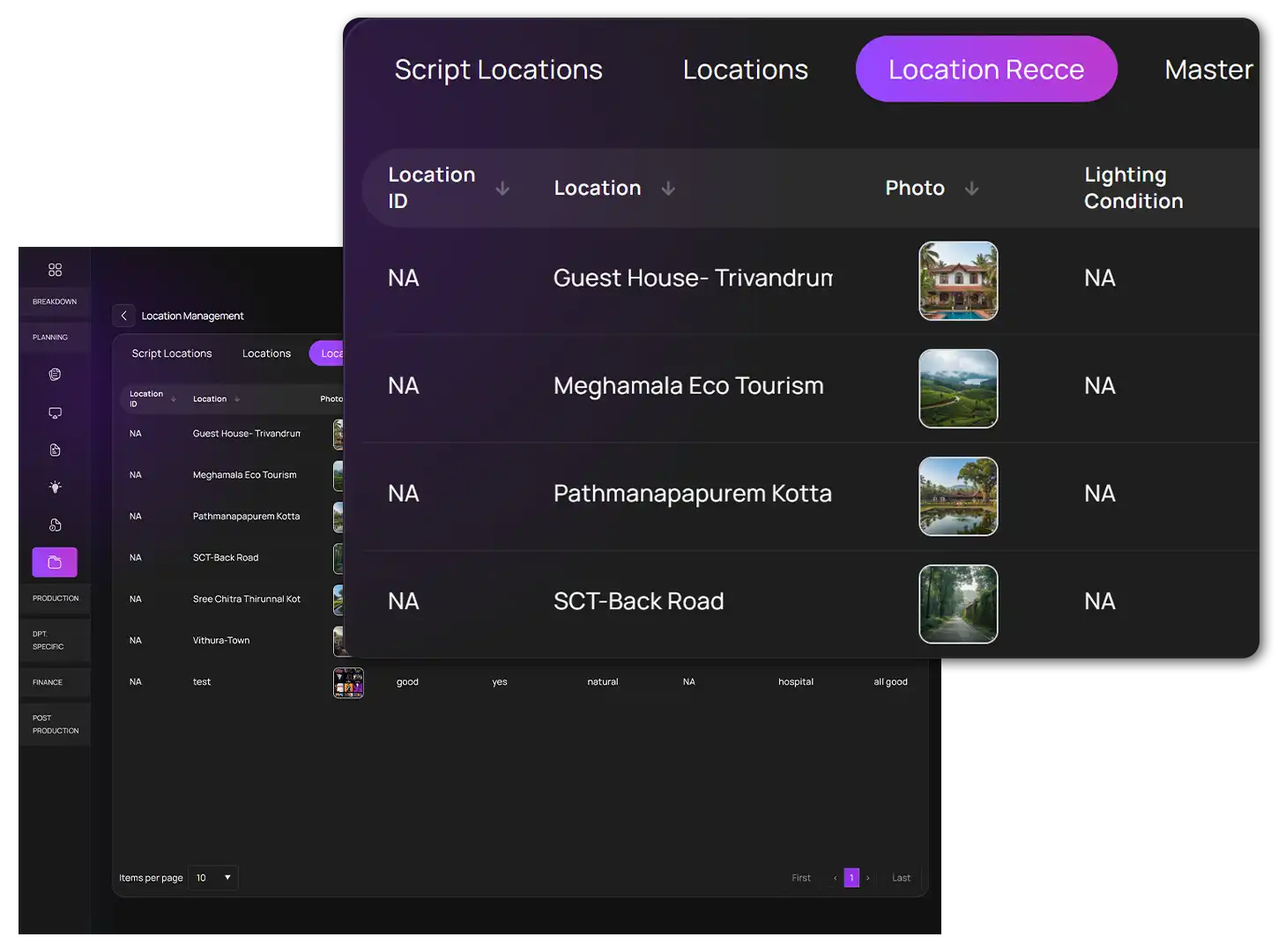 Set and location execution impact